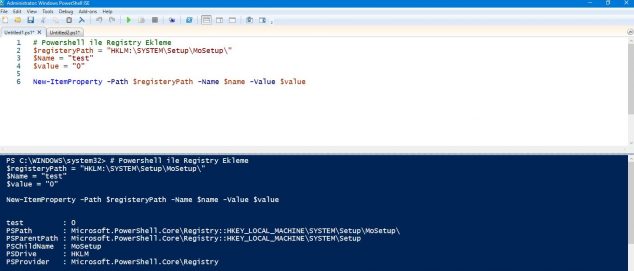 powershell registry kaydı ekleme powershell registry kaydı ekleme
